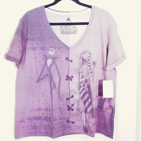Disney Tops - Disney Jack Skellington & Sally Fashion T-Shirt